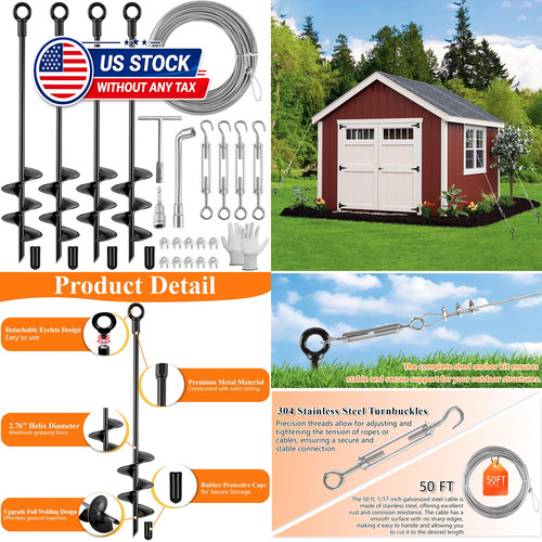 Pack ground anchors - 4,
