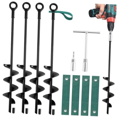 Inch ground anchors screw - ground,