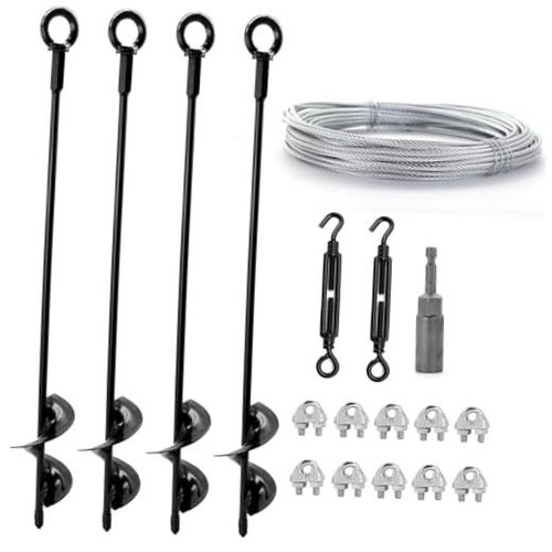 Pack ground anchors shed - 4, 18"