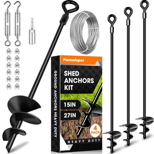 Shed anchor kit - kit, 27in