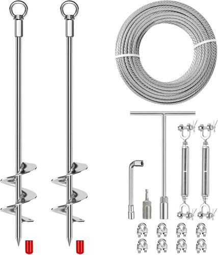 2pcs ground anchors - 2pcs,