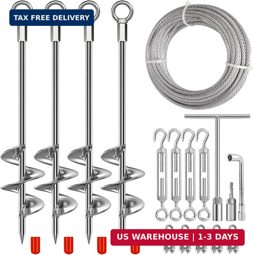Pack ground anchors shed - ground,