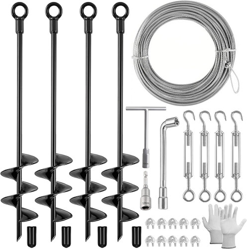Pack ground anchors shed - 4,
