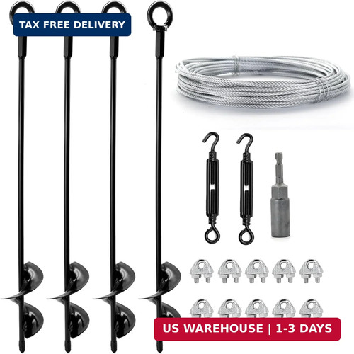 Pack ground anchors shed - 4,