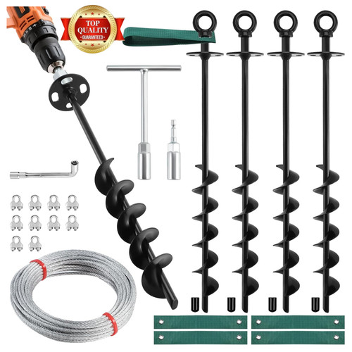 Ground anchors screw - screw, in
