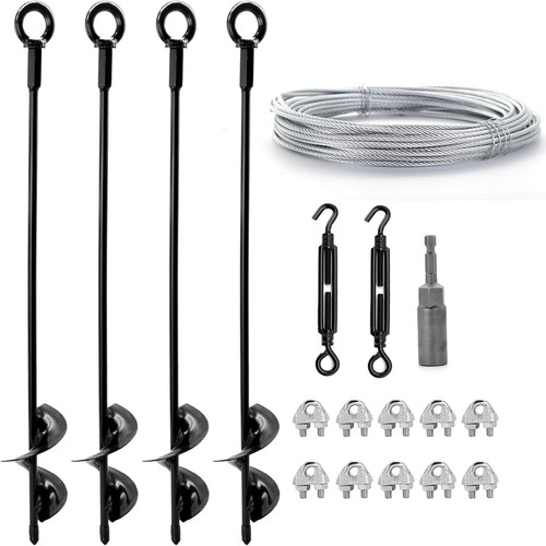 Pack ground anchors shed - 4,