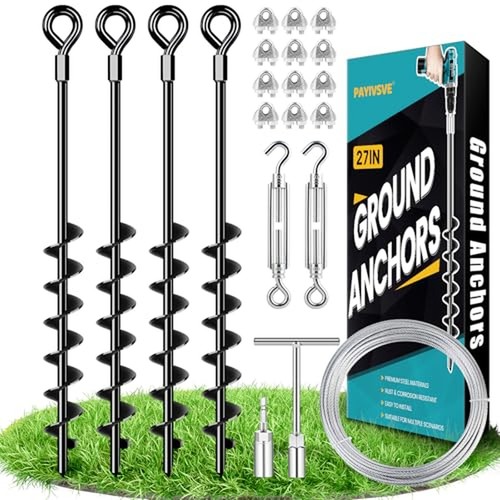 Ground anchors heavy duty shed - anchors,